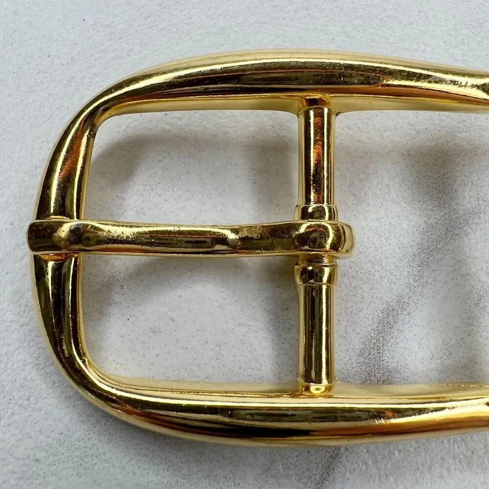 Vintage Gold Tone Simple Basic Belt Buckle for up to 1 Inch Belt